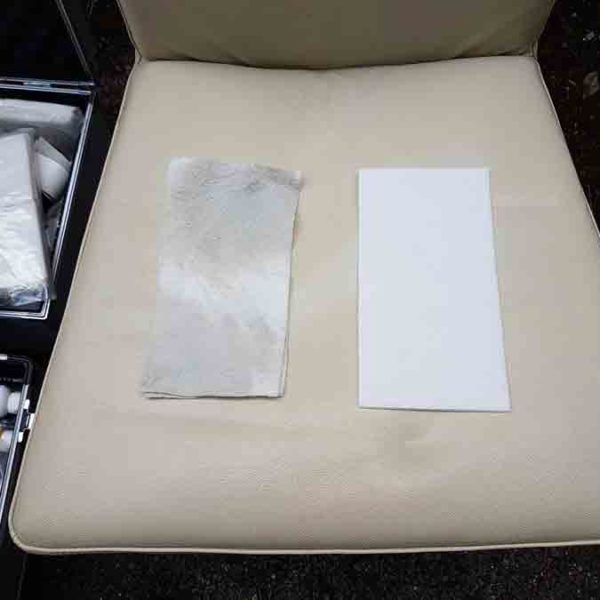 Leather cleaning upholstery Brighton, Sussex - demonstration Leather cleaning upholstery Brighton, Sussex - demonstration