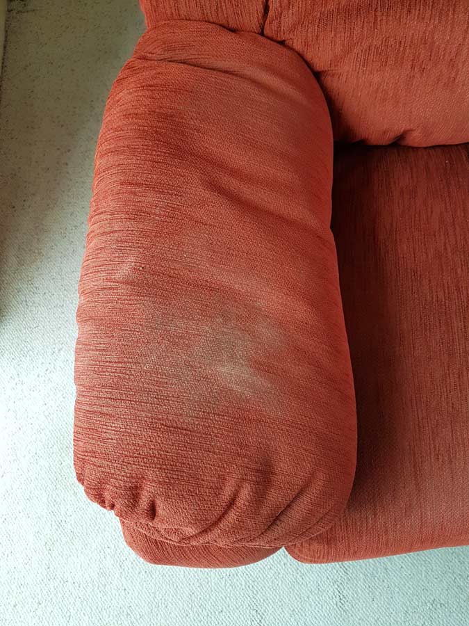 Upholstery cleaning – sofa before deep cleaning Sussex upholstery cleaning sofa - before