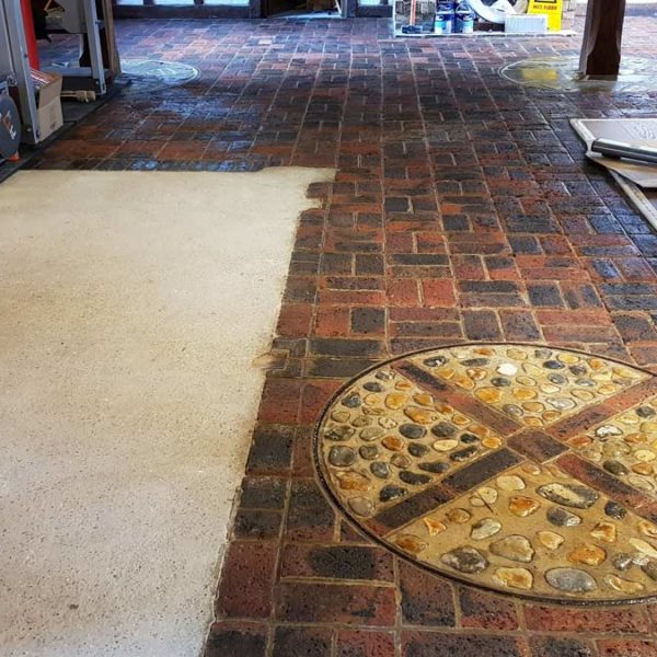Brick floor restoration - North Chailey - after Brick floor restoration - North Chailey - after
