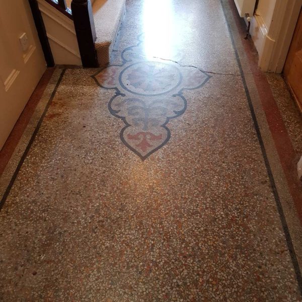 Terrazzo floor polishing - Brighton - before Terrazzo floor polishing - Brighton - before