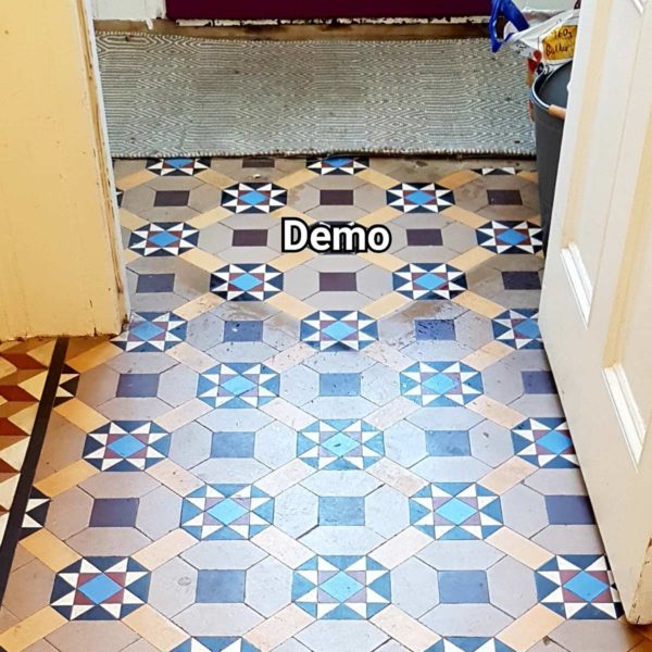 Victorian tile floor cleaning demo - Brighton Victorian tile floor cleaning demo - Brighton